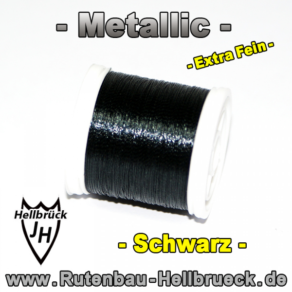Metallic Bindegarn - Fein - Farbe: Black - Allerbeste Qualität !!!